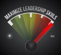 Maximize leadership skills to the max illustration