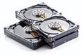 Maximizing Data Capacity A Comprehensive Look at Triple Hard Drive Storage Solutions for Servers and Data Centers Royalty Free Stock Photo