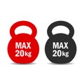 Maximum load weight vector icon Royalty Free Stock Photo
