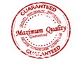 Stamp with text Maximum quality