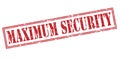 Maximum security red stamp