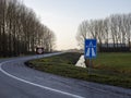 Maximum speed 120 km h road sign Royalty Free Stock Photo