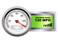 Maximum speed meter Royalty Free Stock Photo