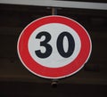 maximum speed sign Royalty Free Stock Photo