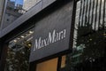 MaxMara company sign Royalty Free Stock Photo