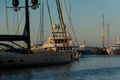 Maxy yacht at porto cervo Harbour Royalty Free Stock Photo