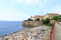 May 31 2023 - Ajaccio, Corsica, France: citadel with white lighthouse tower