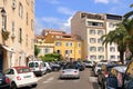 May 31 2023 - Ajaccio, Corsica, France: mediterranean culture and colour in Island capital city or town. Back streets and