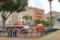 May 31 2023 - Ajaccio, Corsica, France: mediterranean culture and colour in Island capital city or town. Back streets and