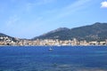 May 30 2023 - Ajaccio, Corsica, France: tourist cruise ships mooring in the harbor