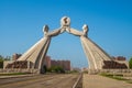 Arch of Reunification, officially the Monument to the Three Point Charter for National Reunification Royalty Free Stock Photo