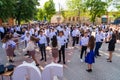 May 30, 2023 Balti, Moldova. Illustrative editorial. Homecoming dance at school Royalty Free Stock Photo