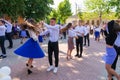 May 30, 2023 Balti, Moldova. Illustrative editorial. Homecoming dance at school Royalty Free Stock Photo