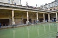 May 21, 2013, Bath, Somerset, England. Visitors Survey The Roman Baths That Date From 60-70CE, The First Decades Of Roman Britain