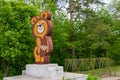 May 12, 2023 Balti, Moldova. Illustrative editorial. Olympic Bear Monument Royalty Free Stock Photo