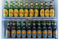 May 4, 2022 Balti, Moldova. Illustrative editorial. Refrigerator with beer store Royalty Free Stock Photo