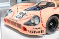 Porsche racing car in museum exhibition in Berlin