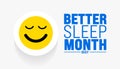 May is Better Sleep Month background template. Holiday concept. use to background, banner, placard, card, and poster design Royalty Free Stock Photo