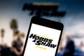 May 15, 2019, Brazil. In this photo illustration the Fast & Furious Presents: Hobbs & Shaw logo is displayed on a smartphone