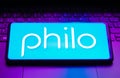 May 13, 2023, Brazil. In this photo illustration, the Philo logo is displayed on a smartphone screen Royalty Free Stock Photo