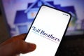 May 9, 2022, Brazil. In this photo illustration, the Toll Brothers logo seen displayed on a smartphone