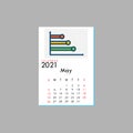 May 2021 Calendar Leaves Flat