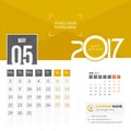 May 2017. Calendar 2017