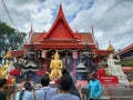 Is a popular temple that people come to pay