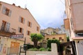 May 27 2023 - Corte, Island of Corsica, France: Tourists walking in historic downtown of Corte city in Corsica surrounded by Royalty Free Stock Photo
