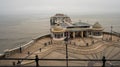 Top down view of Cromer pier and the grand entrance