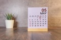 May 2. Date of May month. Number Cube.