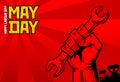 May Day Labour Day poster Royalty Free Stock Photo