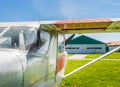 May 7, 2019 - Delta, British Columbia: Cessna 150F small airplane at Delta Heritage Airpark. Royalty Free Stock Photo