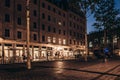 Neumarkt near The Frauenkirche in Dresden at night Royalty Free Stock Photo