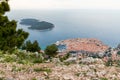 03 May 2019, Dubrovnik, Croatia. Dubrovnik old city from above