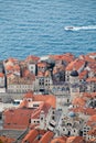 03 May 2019, Dubrovnik, Croatia. Dubrovnik old city from above