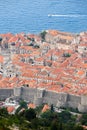 03 May 2019, Dubrovnik, Croatia. Dubrovnik old city from above