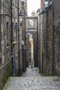 Edinburgh Scotland England. Anchor Close street in the old town.