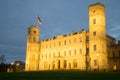 May evening at the entrance to the Grand Gatchina Palace. Gatchina, Russia Royalty Free Stock Photo