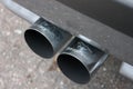 Zhitomir, Ukraine - May 13, 2017: Exhaust pipes SuperSprint close-up