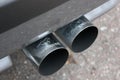 Zhitomir, Ukraine - May 13, 2017: Exhaust pipes SuperSprint close-up