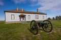 MAY 21 2019, FORT BUFORD, N DAKOTA, USA - Fort Buford Cemetery Site, 1866, confluence of the Missouri and Yellowstone River.