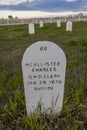 MAY 21 2019, FORT BUFORD, N DAKOTA, USA - Fort Buford Cemetery Site, 1866 near the confluence of the Missouri and Yellowstone