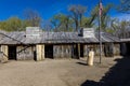 MAY 20, FORT MANDAN, NORTH DAKOTA, USA - Historic Fort Mandan, North Dakota - wintering location for Lewis and Clark 1804-1805 Royalty Free Stock Photo