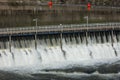 MAY 23, 2019, GREAT FALLS, MT., USA - Black Eagle Dam of the Great Falls of the Missouri River, Great Falls, Montana Royalty Free Stock Photo