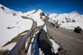 24 MAY 2019, Grossglockner Hohalpenstrasse, Austria. Group of motorcyclists