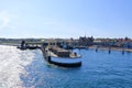 May 23 2022 - Helsingor, Denmark: View on the harbor Royalty Free Stock Photo