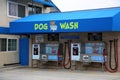 May 12, 2021 Hungtion Beach, California USA: Do it yourself Dog Washing Station. Pay your money and Wash Your Dog at the Dog