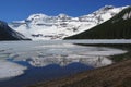 Reflection in Beautiful Cameron Lake, Waterton Lakes National Park, Canadian Rockies, Alberta, Canada Royalty Free Stock Photo