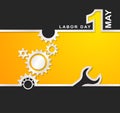 1 May international labor day background Royalty Free Stock Photo